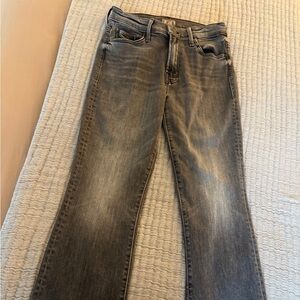 Mother Black Washed Denim Jeans